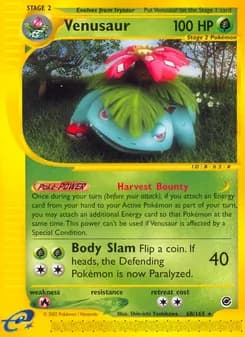 Venusaur card in English