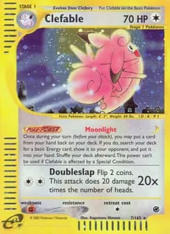 Clefable card in English