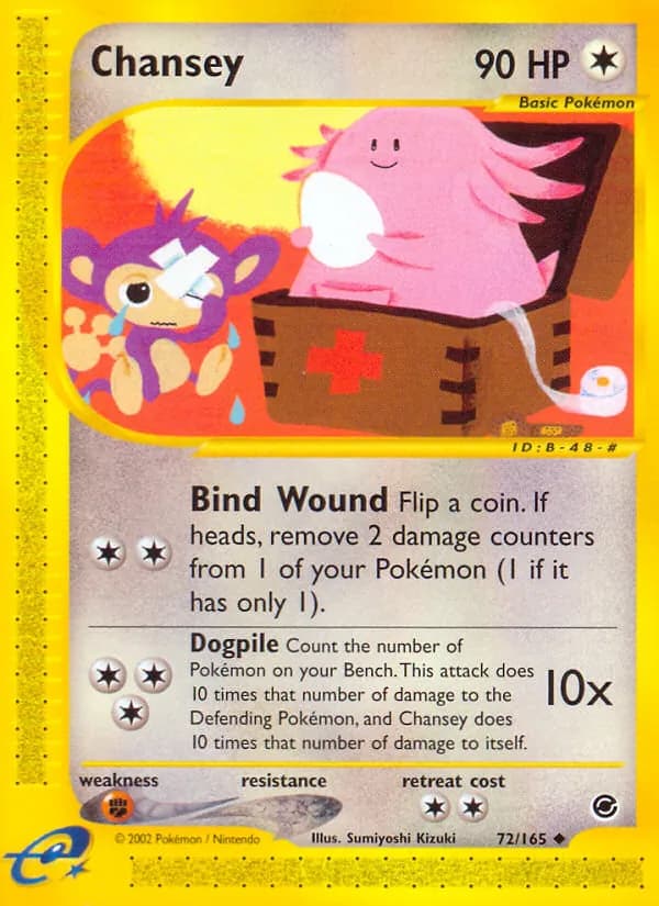 Chansey card in English