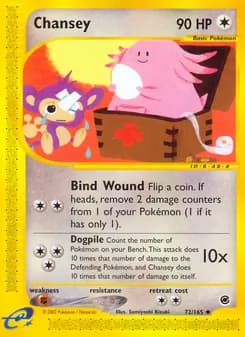 Chansey card in English