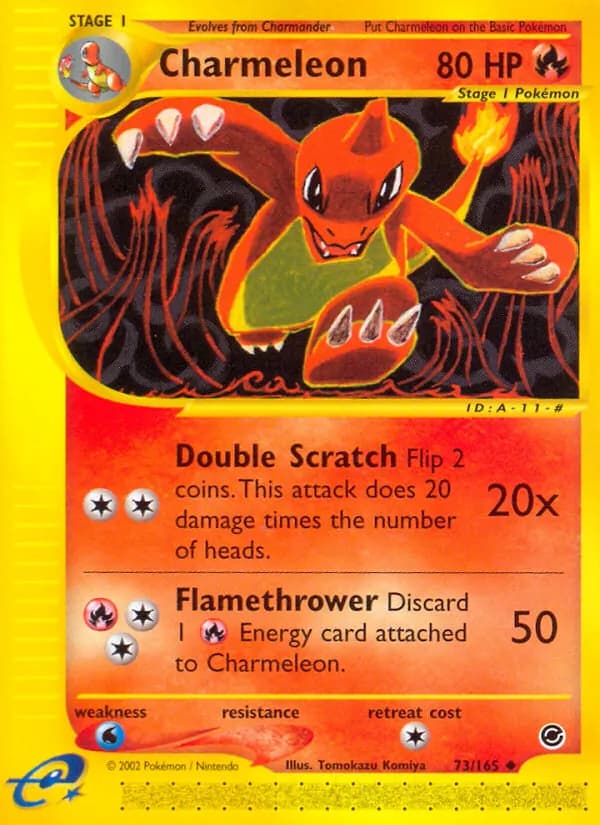 Charmeleon card in English