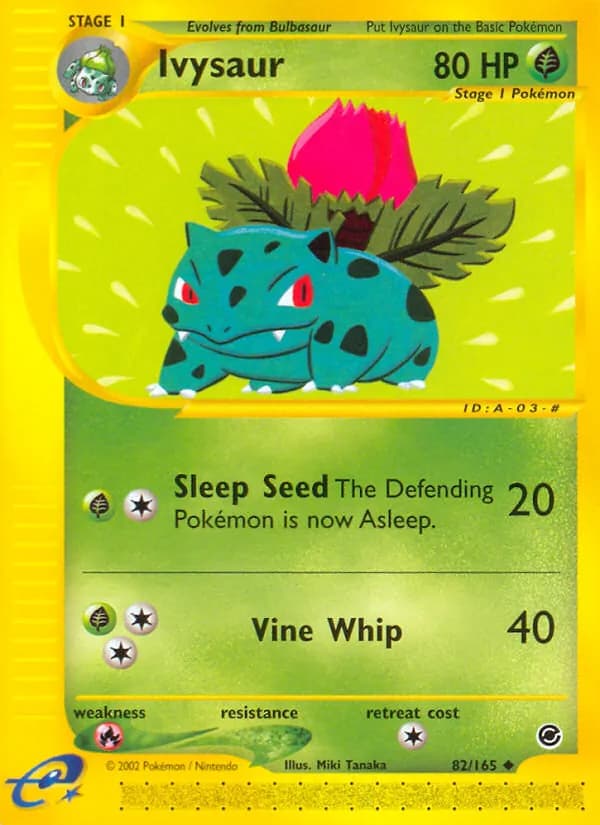Ivysaur card in English