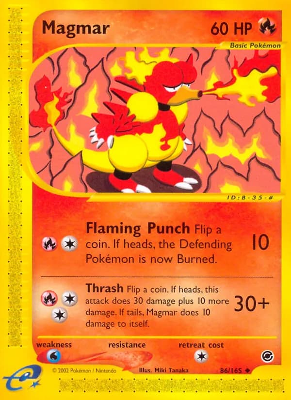 Magmar card in English