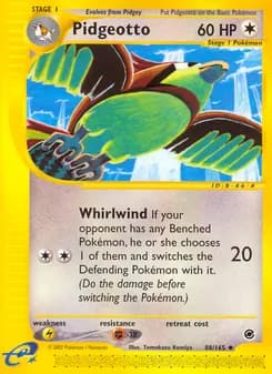 Pidgeotto card in English