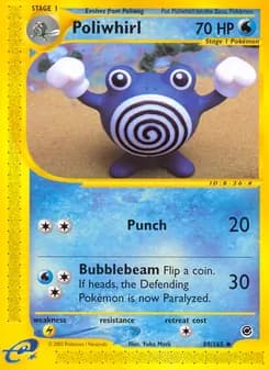 Poliwhirl card in English