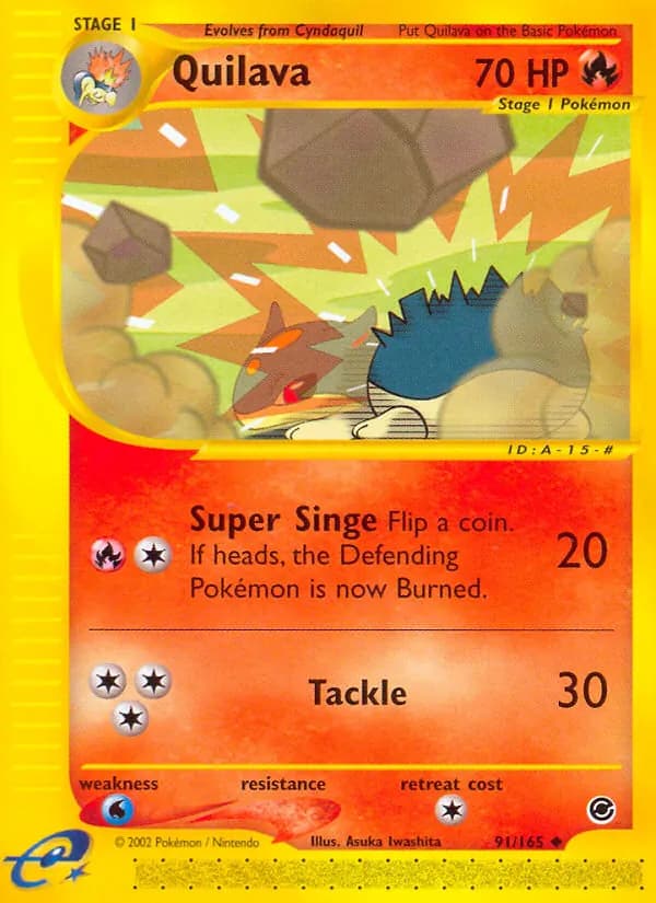 Quilava card in English