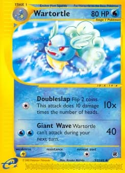 Wartortle card in English
