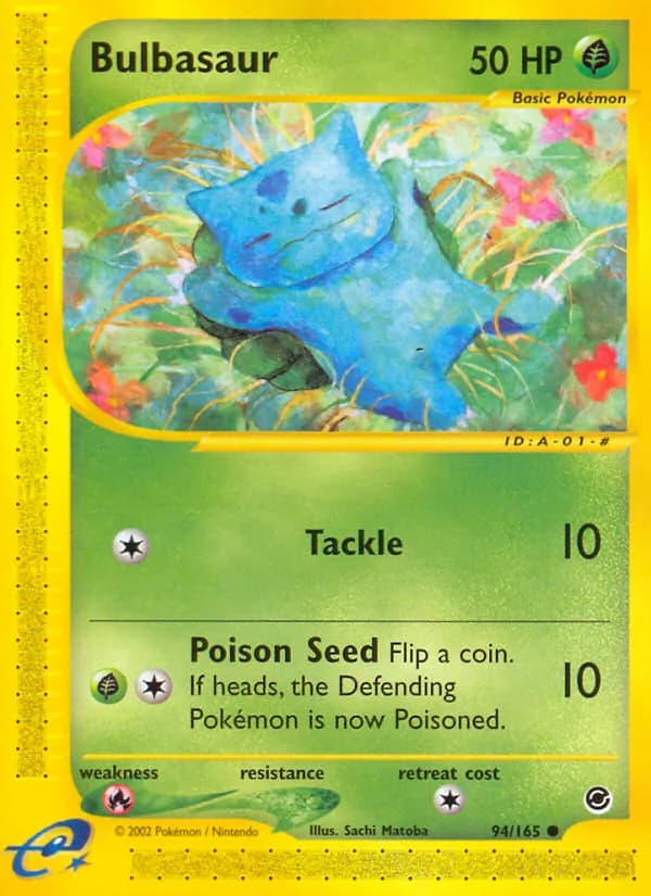 Bulbasaur card in English