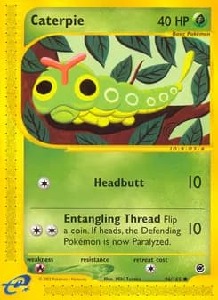 Caterpie card in English