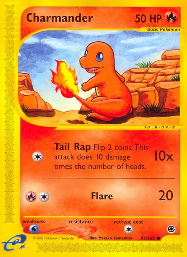 Charmander card in English