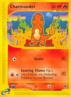Charmander card in English