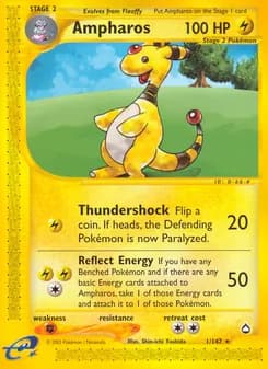 Ampharos card in English