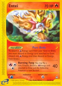 Entei card in English