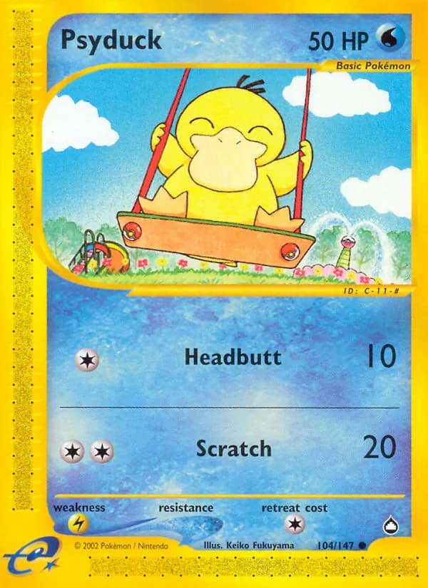 Psyduck card in English