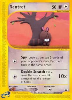 Sentret card in English