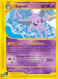 Espeon card in English