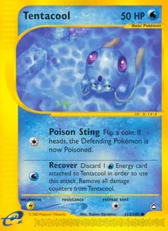 Tentacool card in English