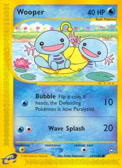 Wooper card in English