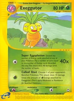 Exeggutor card in English