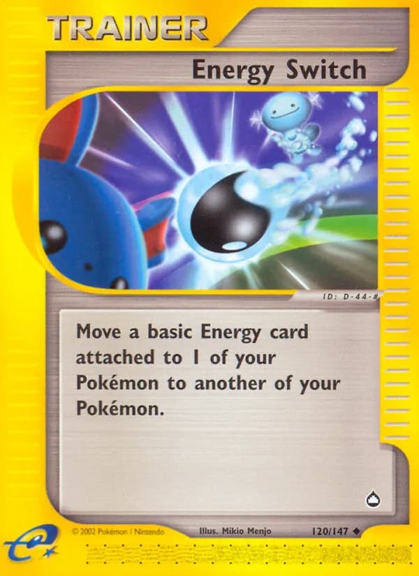 Energy Switch card in English