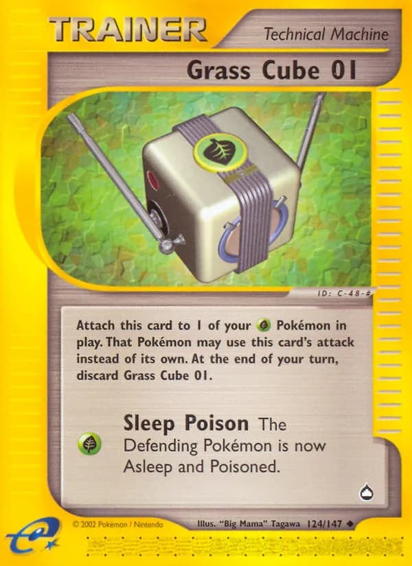 Grass Cube 01 card in English
