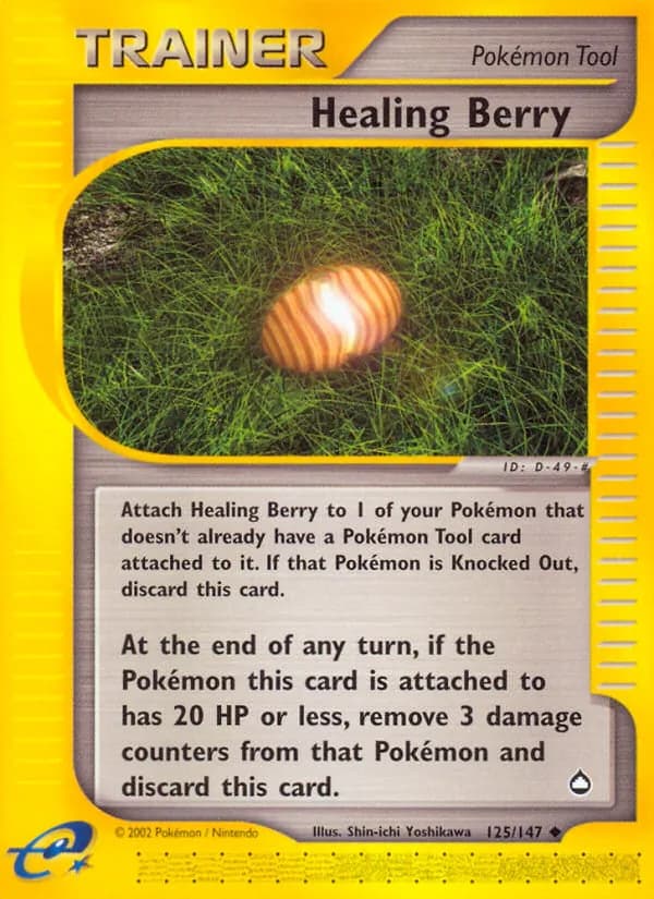 Healing Berry card in English