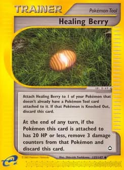 Healing Berry card in English