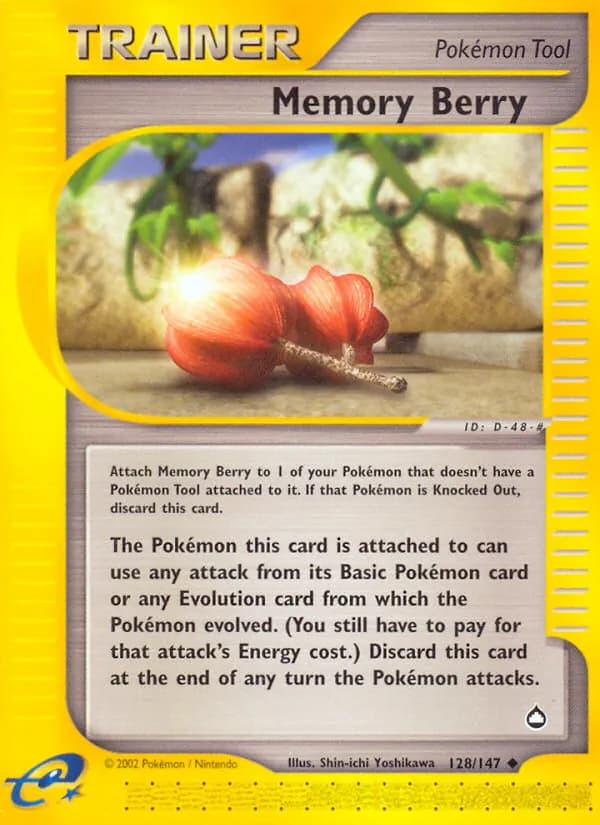 Memory Berry card in English
