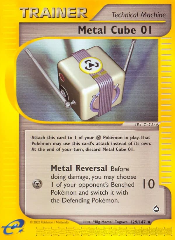 Metal Cube 01 card in English