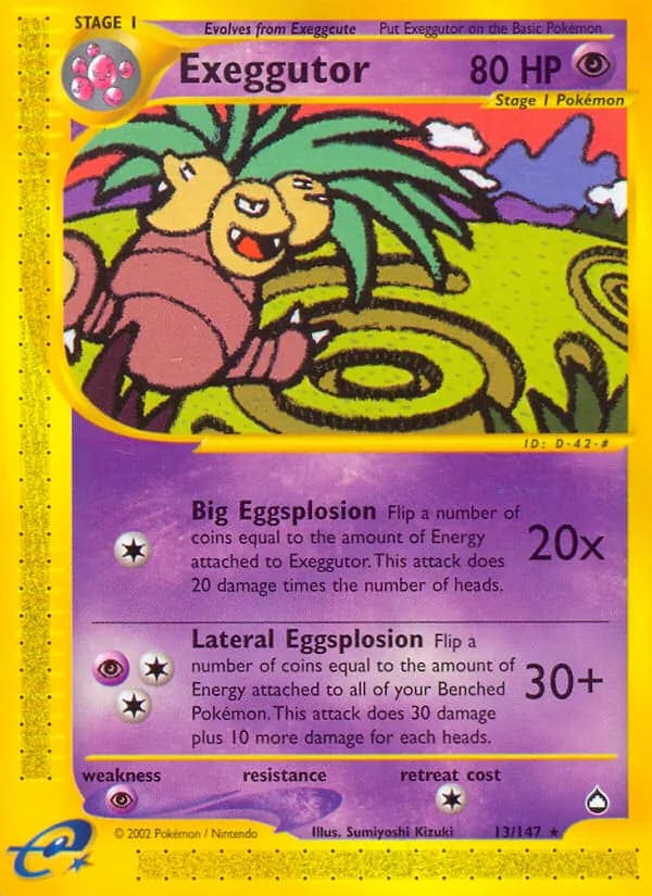 Exeggutor card in English