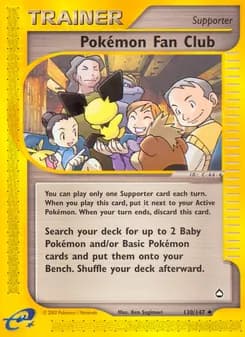 Pokémon Fan Club card in English