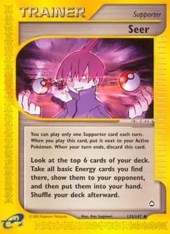 Seer card in English