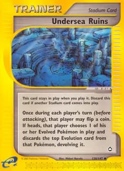 Undersea Ruins card in English