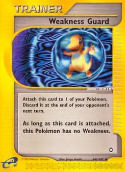 Weakness Guard card in English
