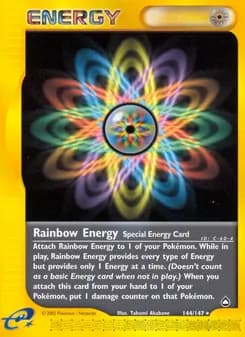 Rainbow Energy card in English