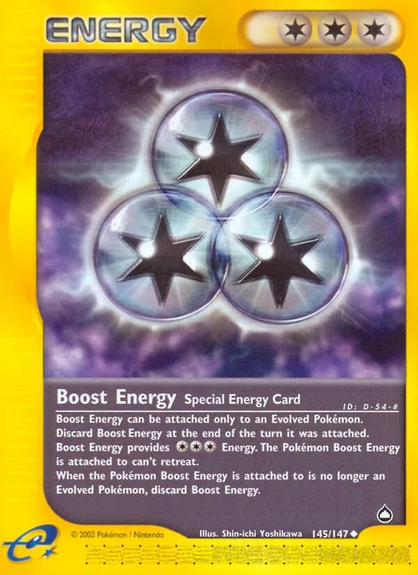 Boost Energy card in English