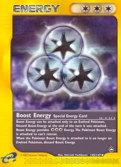 Boost Energy card in English