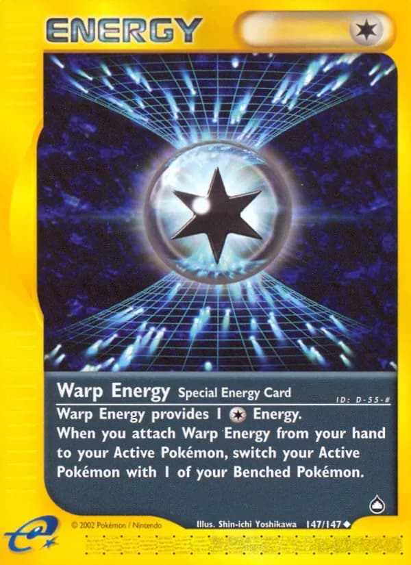 Warp Energy card in English