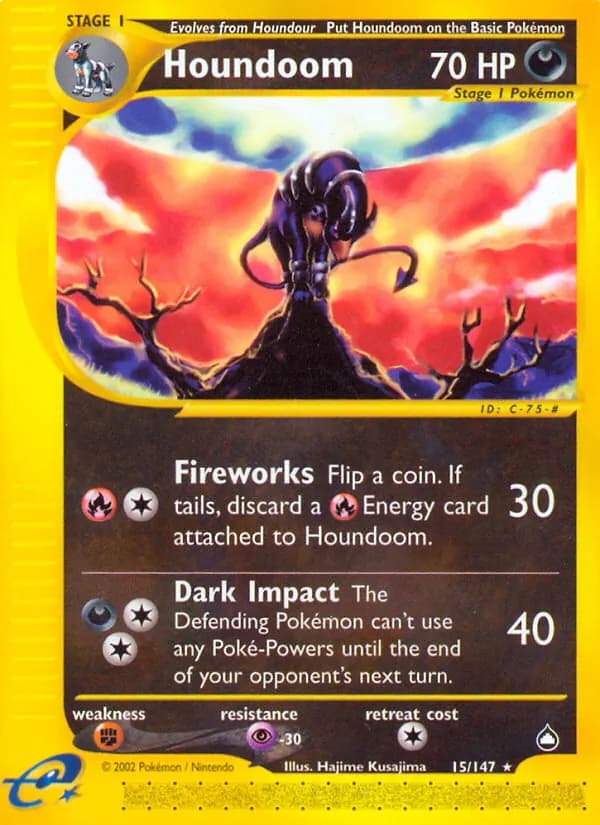 Houndoom card in English