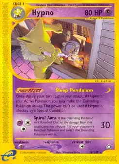 Hypno card in English