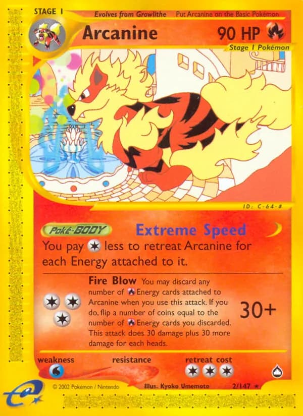 Arcanine card in English