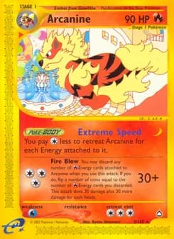 Arcanine card in English