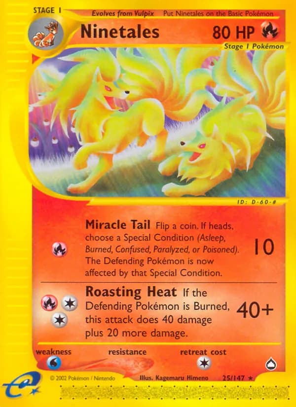 Ninetales card in English