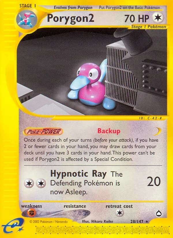 Porygon2 card in English