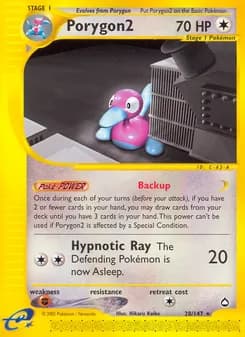 Porygon2 card in English