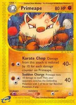 Primeape card in English