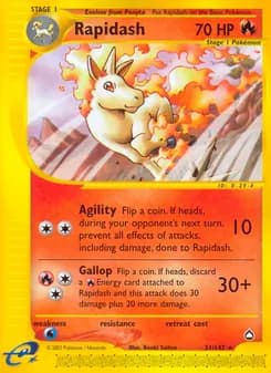 Rapidash card in English