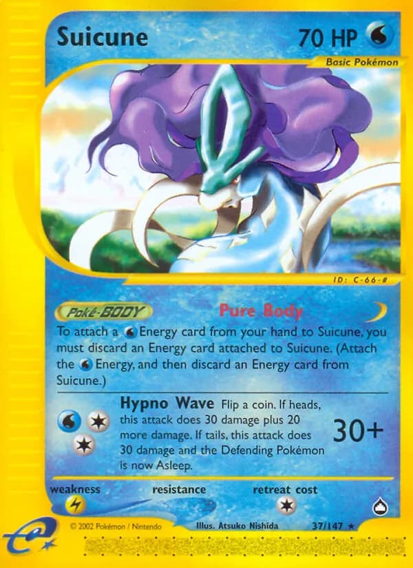 Suicune card in English