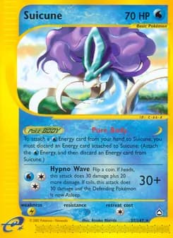 Suicune card in English