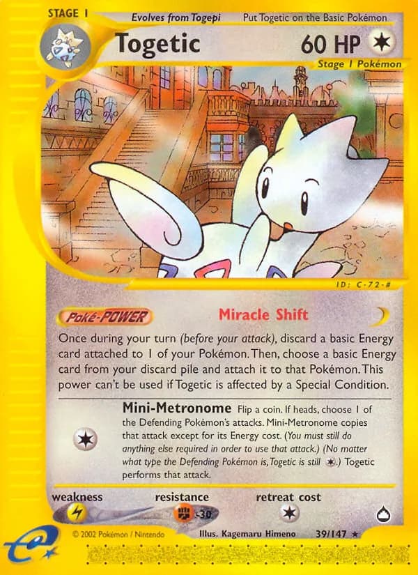 Togetic card in English